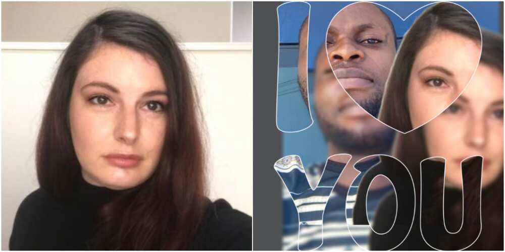 White woman responds to Nigerian man who professed love to her, social media reacts