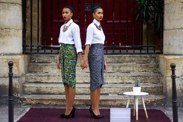 Ankara pencil skirt and best sale blouse styles