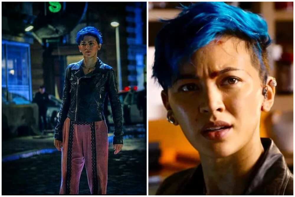 Blue-haired characters Blue-haired characters