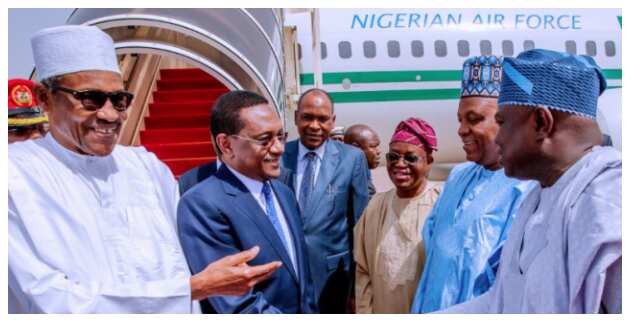 BREAKING: President Buhari Holds Closed-Door Meeting with Chadian Leader in Abuja