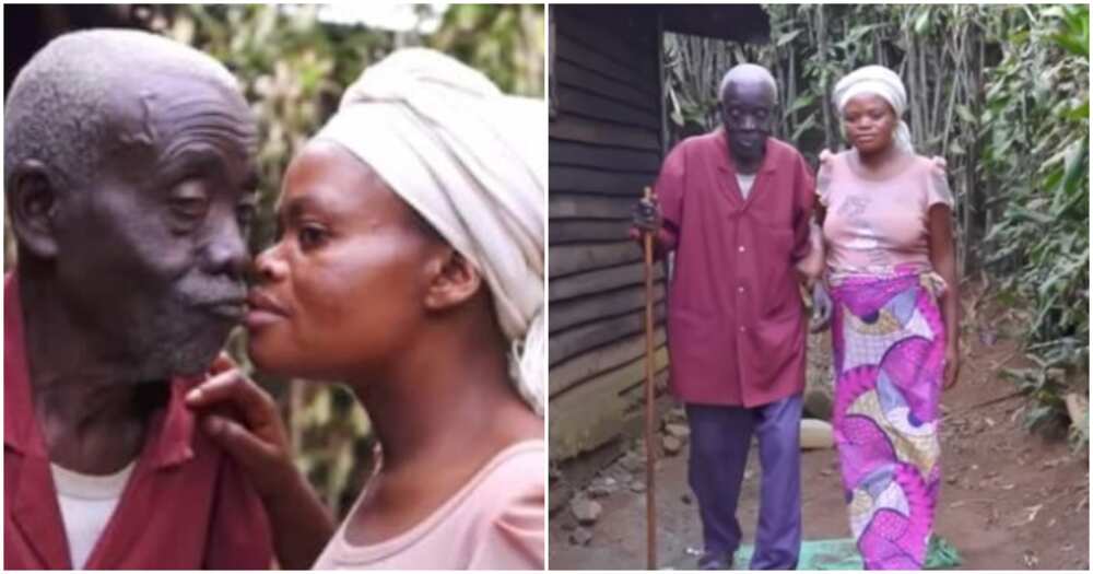 Chibalonza, Alphonse, 88-year-old father of 7, 22-year-old, lady falls in love with old man