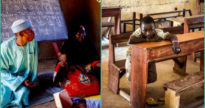 Teacher cries out as pupil frustrates her on her first day in school