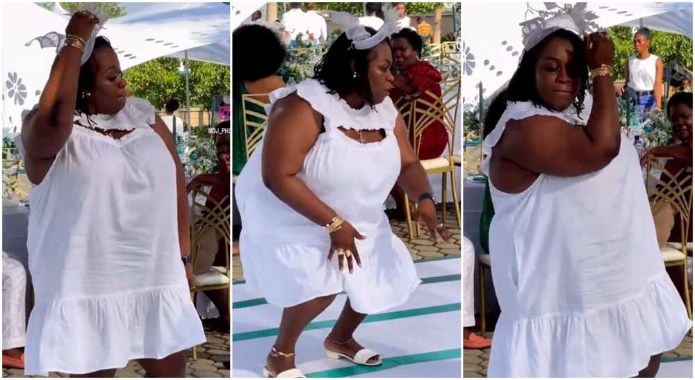 Photos of a lady posing for a dance.