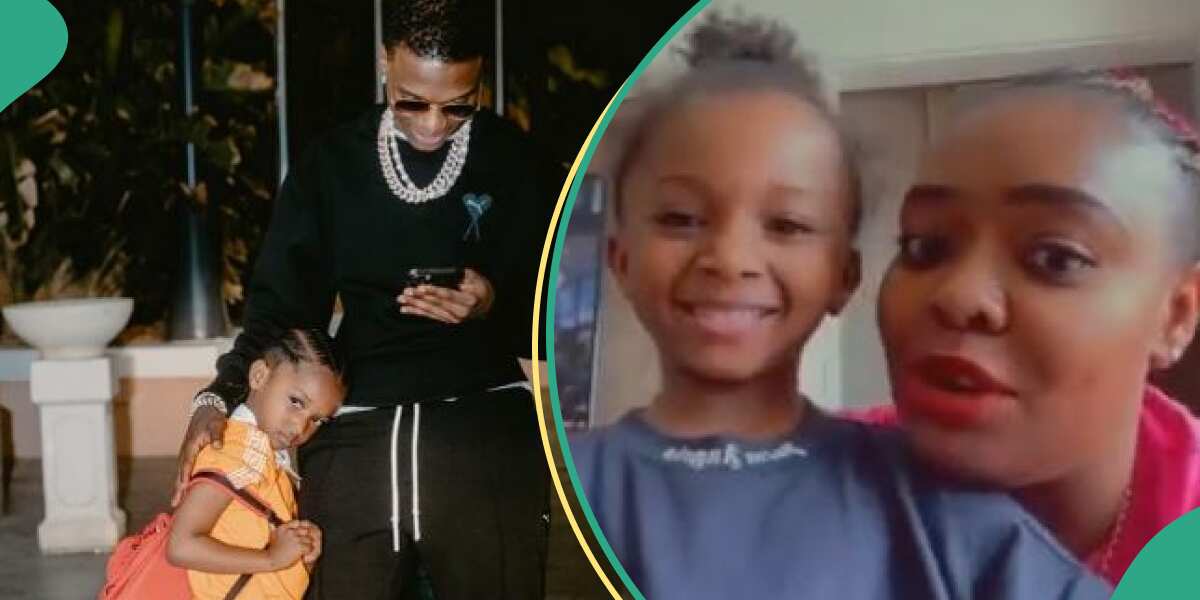 Wizkid's Zion refuses Nigerian delicacy, tells singer's sister to provide 'oyinbo' food (video)