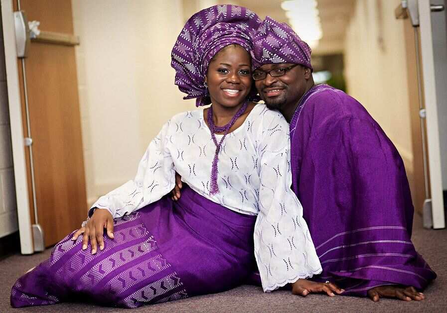 Couples outfit for traditional wedding in Nigeria