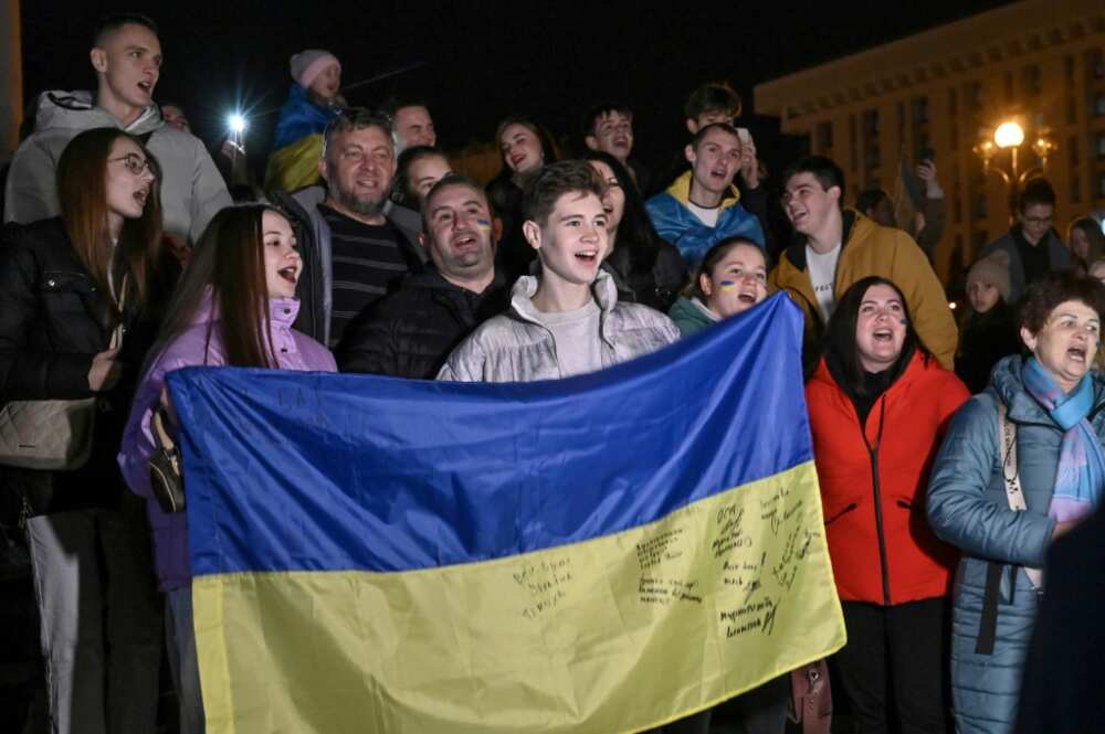 The announcement that Ukrainian forces were entering Kherson sparked a rare flurry of joy in Kyiv