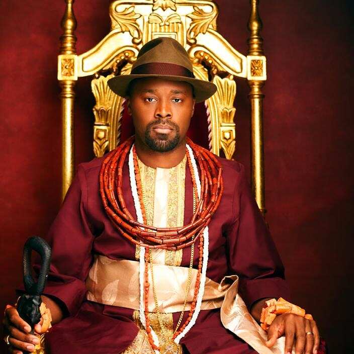 Prince Tsola Emiko on his throne