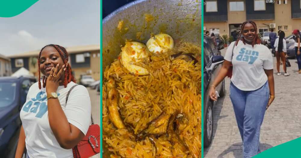 Nigerian lady cooks food with less than N1000