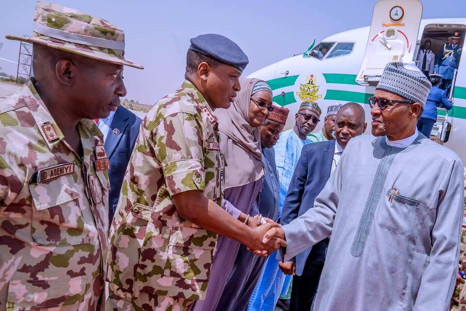 Ina mamakin akwai Boko Haram har yanzu - Buhari a Borno