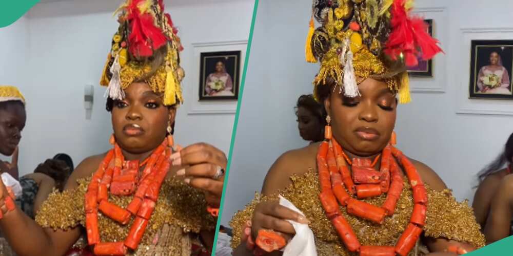 A bride from Rivers rocks a traditional outfit