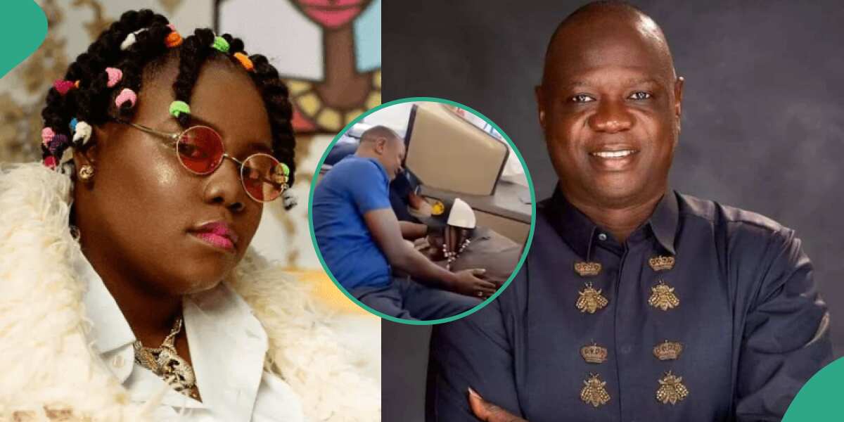 Why people are dragging singer Teni over her video with IBD Dende on a plane