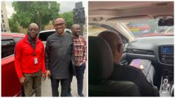 Photos emerge as Nigerian taxi driver Erhunmwunse drove Peter Obi free in London