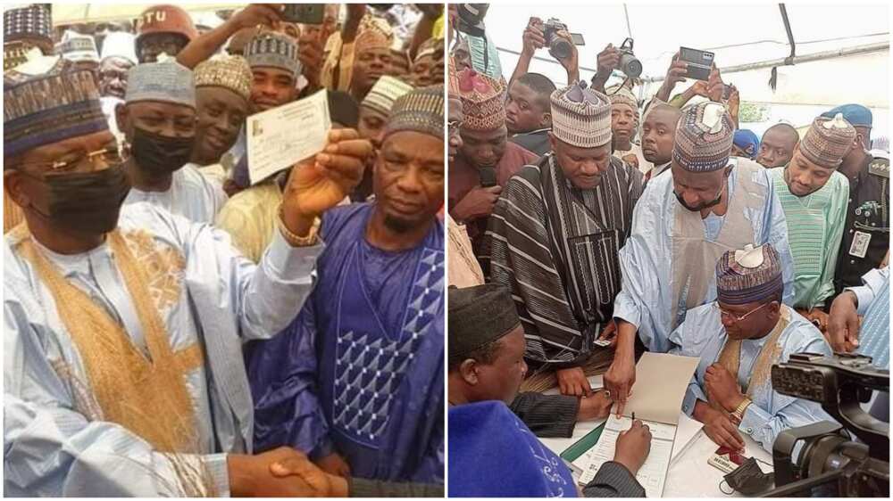 Governor Matawalle Finalises Defection Process, Gets APC Membership Card