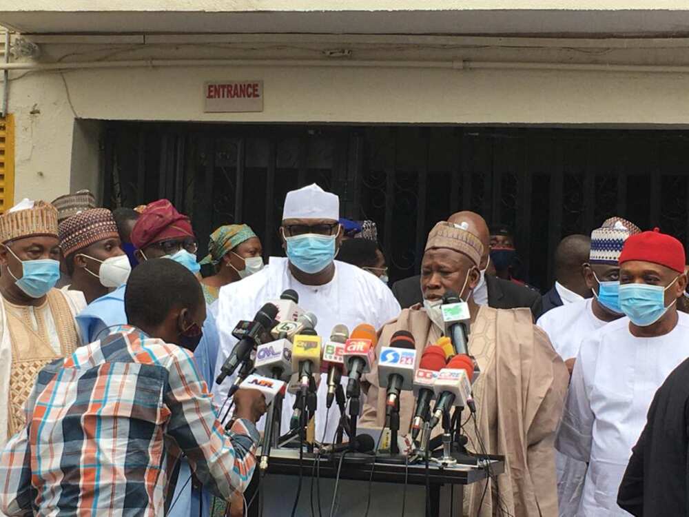 Zaben Edo: Ganduje yayin zantawa da manema labarai a hedikwatar APC ta kasa
Hakkin mallakar hoto; Jaridar The Punch