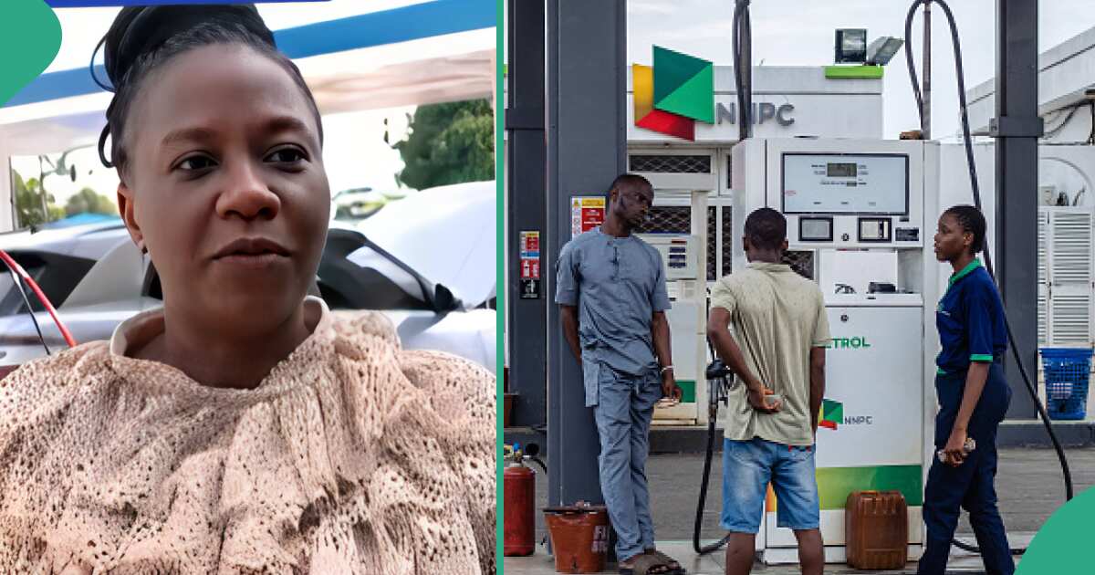 This woman spend only N4,100 to buy fuel priced at N200 for her car