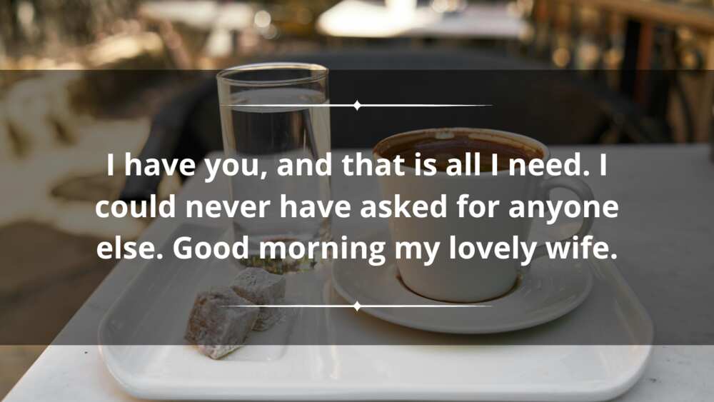 Sweet long good morning message for your wife
