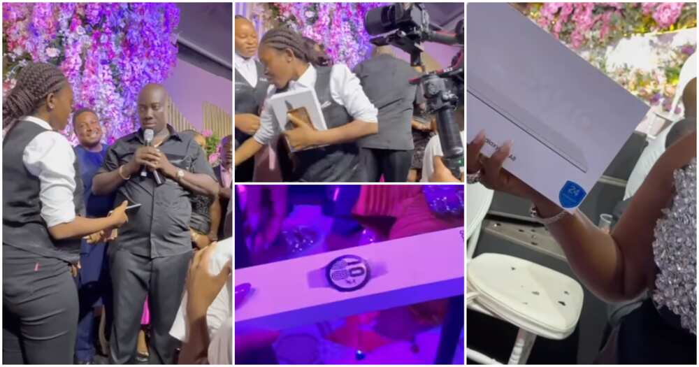 Obi Cubana gives out brand new Samsung gadgets to cleaners, Obi Cubana's 15th wedding anniversary.
