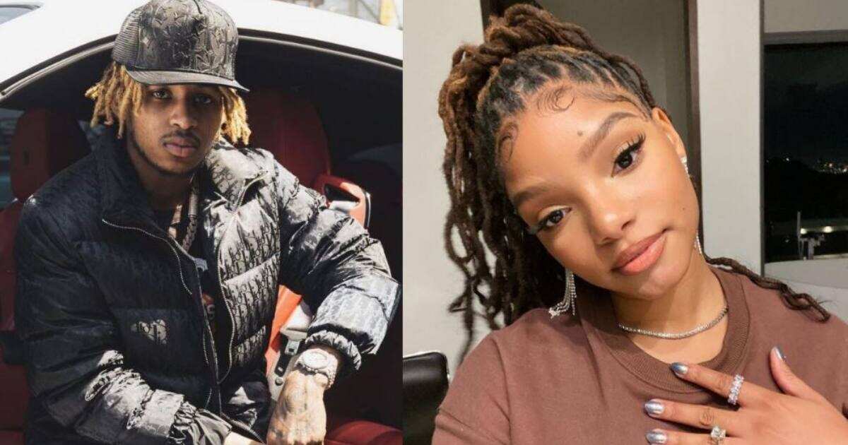 Lovestruck Us Rapper Ddg Takes Lover Halle Bailey On Romantic