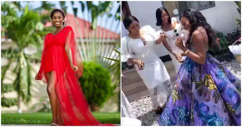 Ghanaian Bride Ditches Corseted Kente Gown For An Exquisite African Print Ball Gown For Her Lavish Wedding