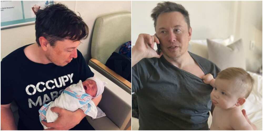 Elon Musk and his son, X Æ A-Xii