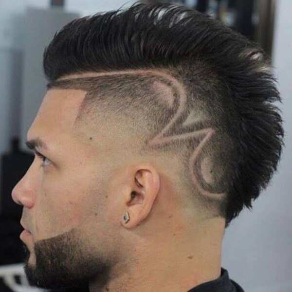 Mohawk haircut
