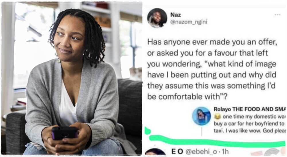 Housemaid requests car from her boss. Housemaid requests car from her boss.