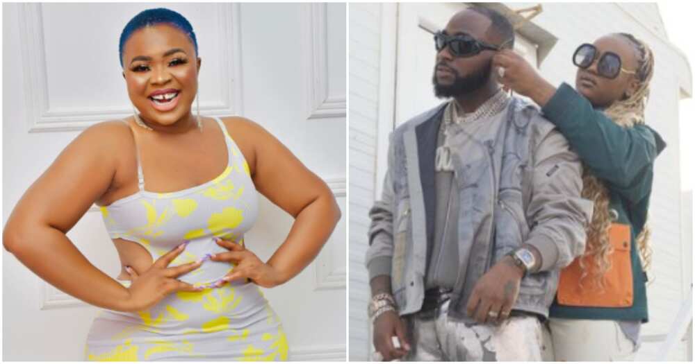 Ghanaian actress Adu Safowaah, Davido and Chioma Ghanaian actress Adu Safowaah, Davido and Chioma
