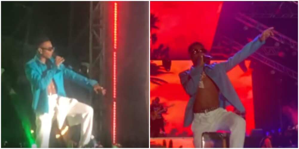E Choke: Wizkid Uses Popular Davido Slang, Warns Crowd to Stop Pushing, Choking Each Other at His Lagos Show