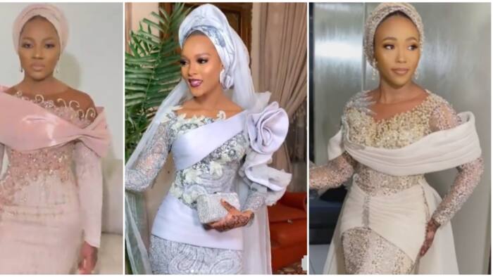 Fashion for northern brides: Nigerians in awe as 8 ladies slay in chic looks