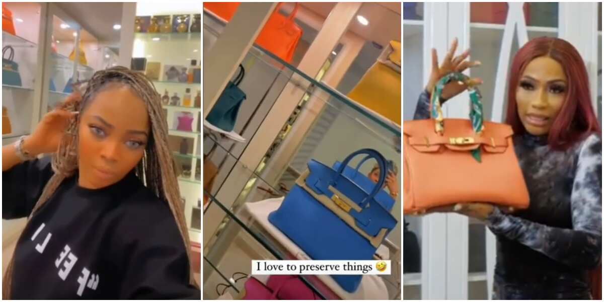 Battle of Hermes bag: Toke Makinwa flaunts own collection after Mercy Eke bragged about owning two pieces