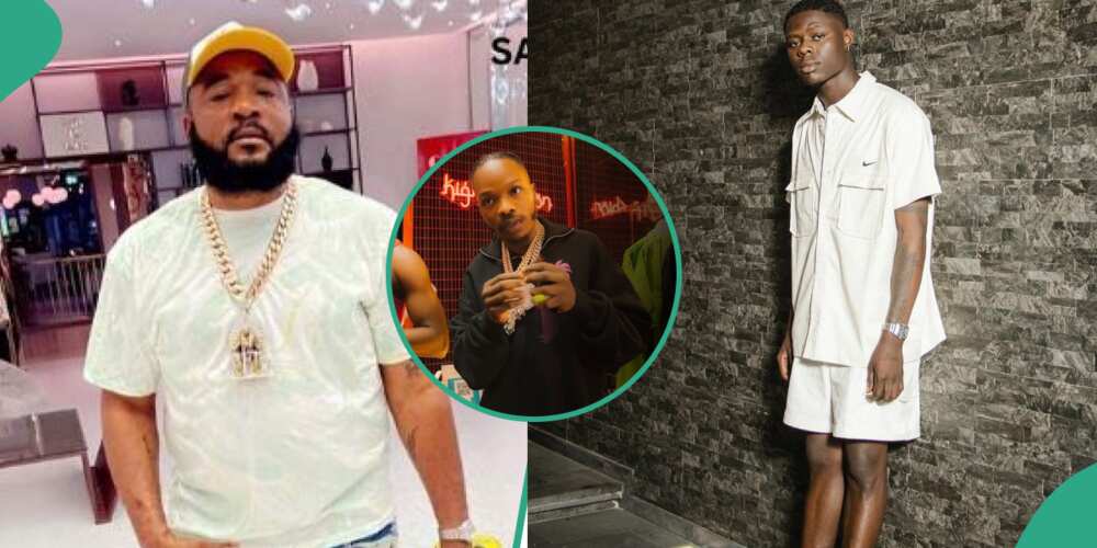 Photos of Sam Larry, Naira Marley and Mohbad