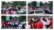 Thousands of 'Obi-dient' youths take over streets of Calabar, photos, video emerge