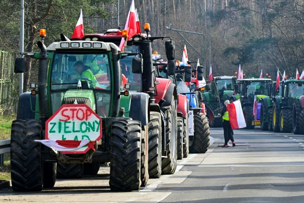 Polscy rolnicy zamykają niemieckie przejścia graniczne