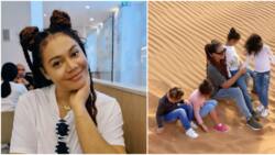"Priceless": Ghanaian actress Nadia Buari enjoys desert adventure with her 4 beautiful kids