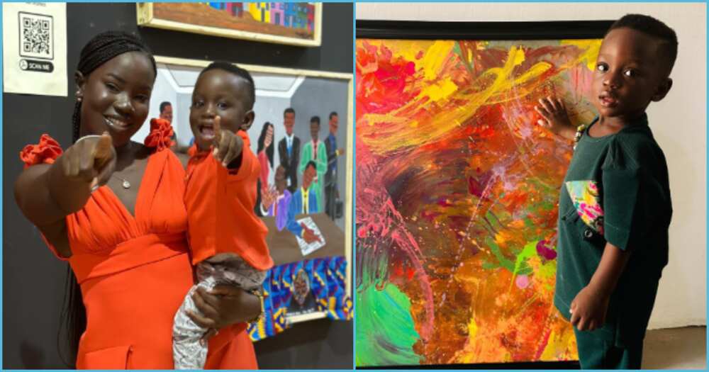 See the 6 paintings that placed one-year-old in Guinness World Records ...