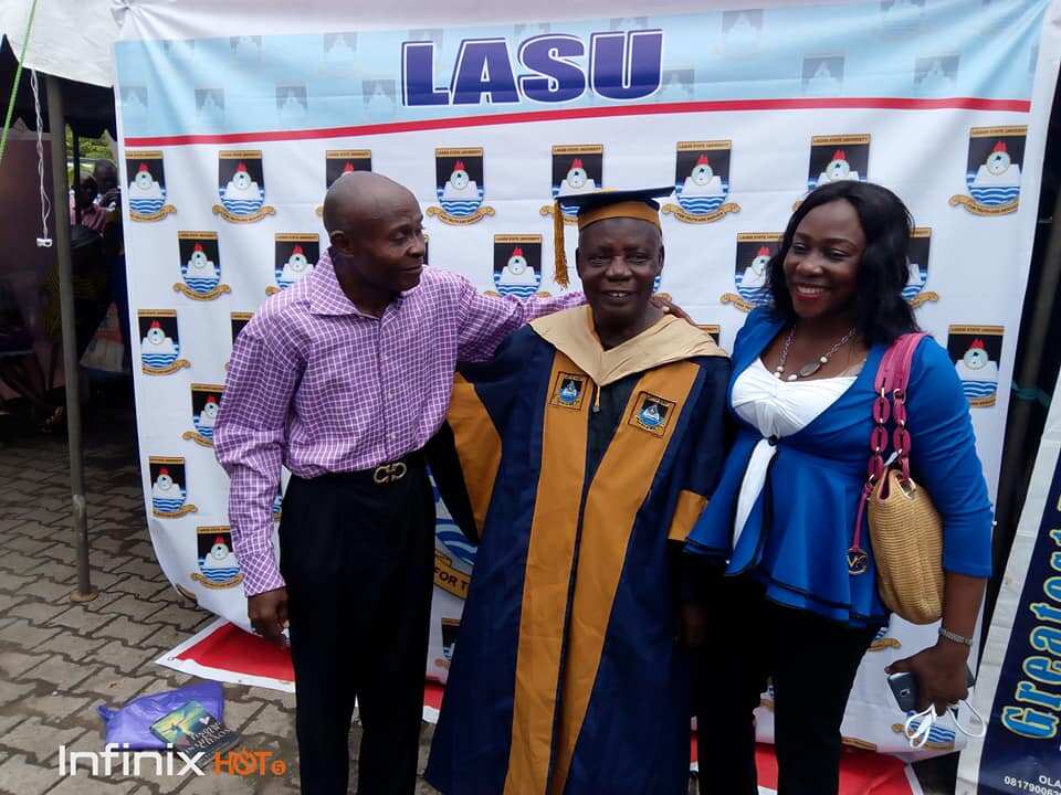 80-year-old man bags an MSc degree in LASU (photos)