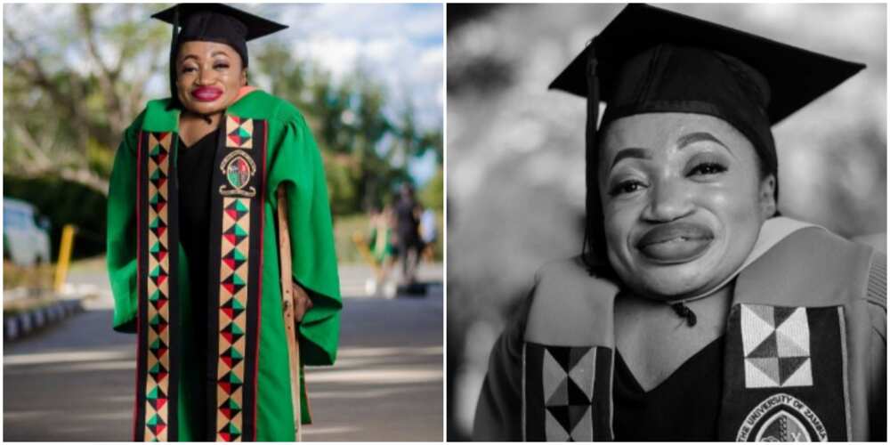 Lady with Disability Celebrates as She Graduates from University against All Odds, Photos Break the Internet