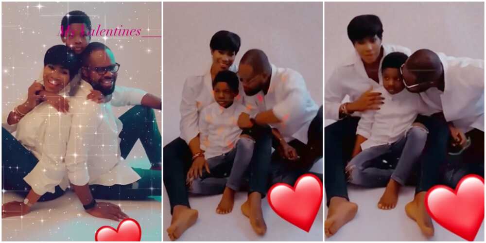 Actress Stephanie Linus and family hit the studio for lovely family photos on Valentine's Day
