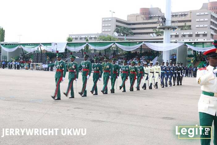 Three military officers have fainted while participating in the Democracy Day Parade in Abuja