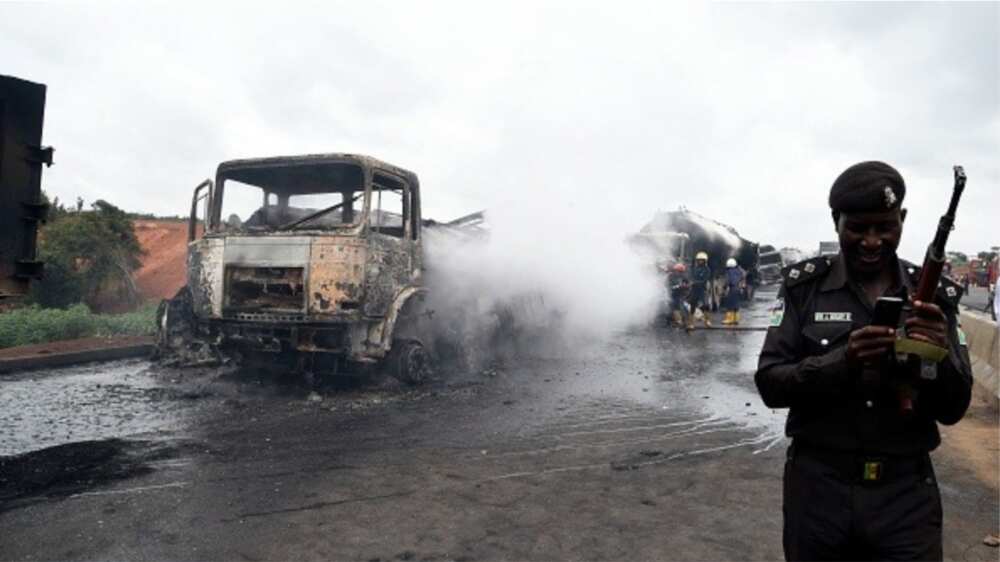 Tanker accident/Kogi state/Persons burnt to death