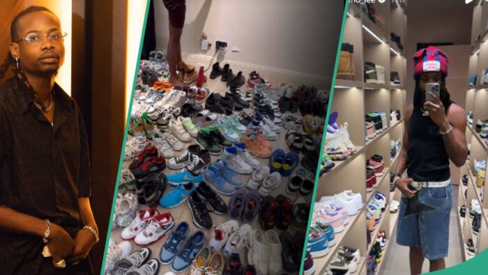 "Misplaced priorities": Reactions as Yhemo Lee flaunts shoe collections worth over $50k, clip trends