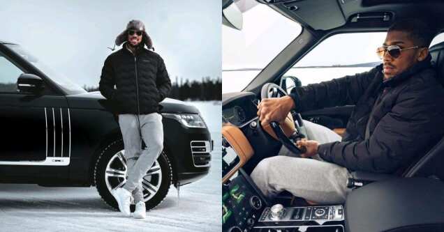 Anthony Joshua spotted driving 2021 Range Rover worth N80M days after beating Pulev (photos)