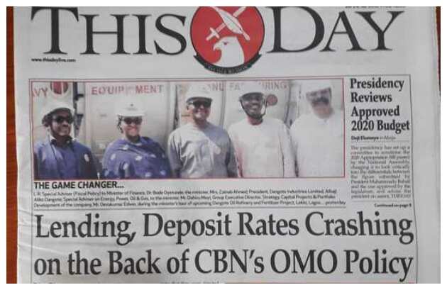 Newspapers review for Monday, December 16: Hurdles surround 2020 budget over N50b extra projects
