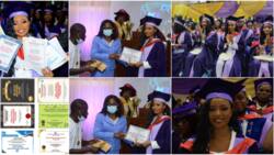 Stunning Nigerian lady bags 9 awards after graduating with a 1st class, shares adorable photos, many react