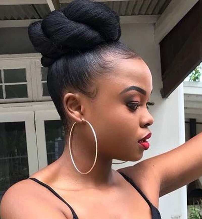 16 Chic Top Knot Bun with Weave for Inspiration