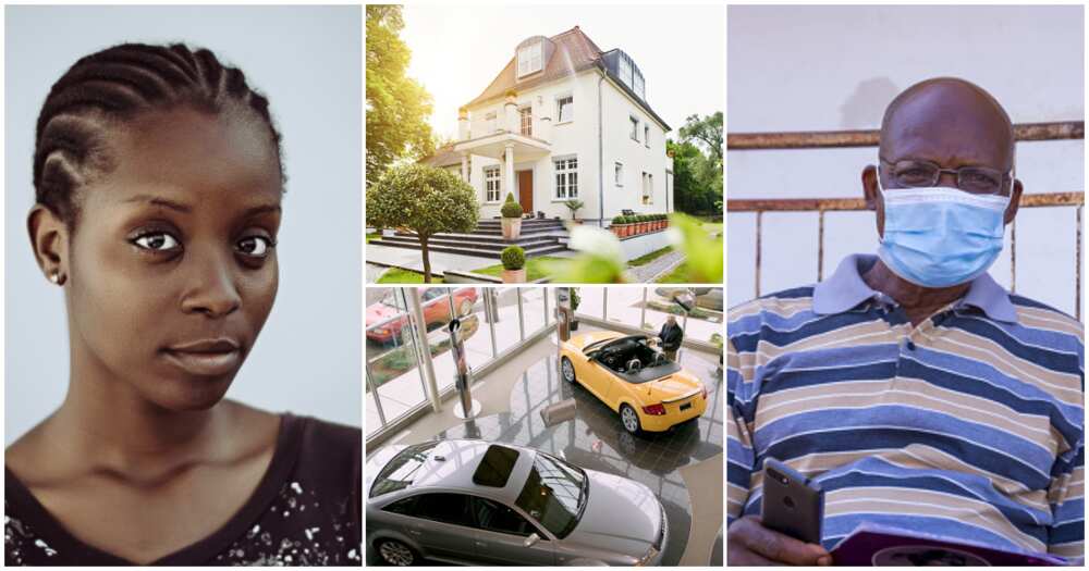Nigerian lady, divorce, cars, house