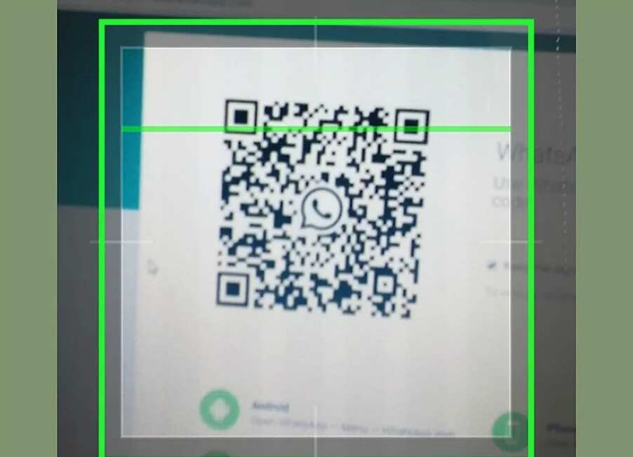 Point the camera at the QR code