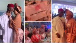 "Chai! see beauty": Clips of Regina Daniels & billionaire hubby attending Sen Sani's daughter wedding trends