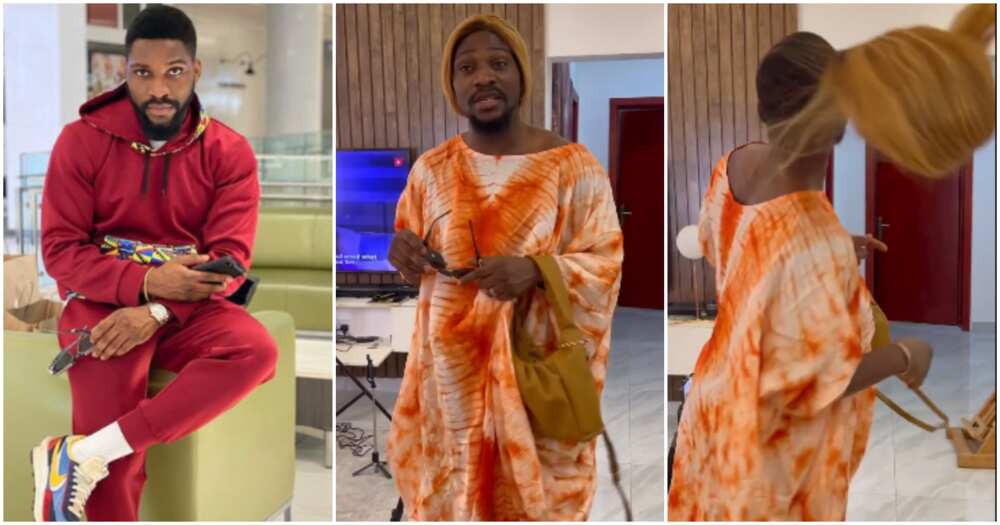 Tobi Bakre dresses like a woman