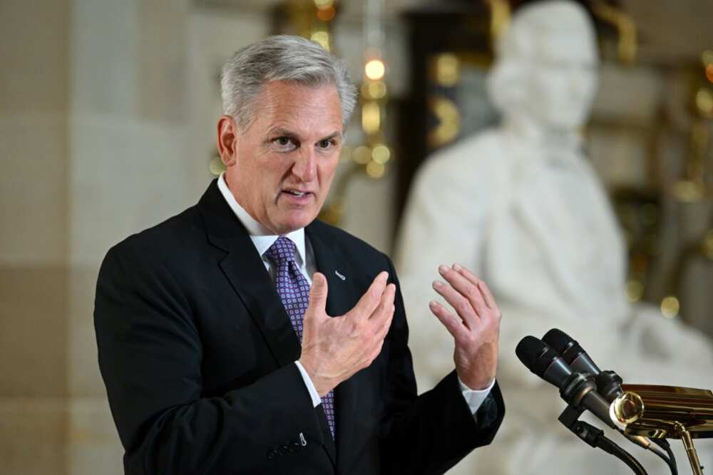 US House Speaker Kevin McCarthy said negotiators were 'working hard' to avoid a debt default